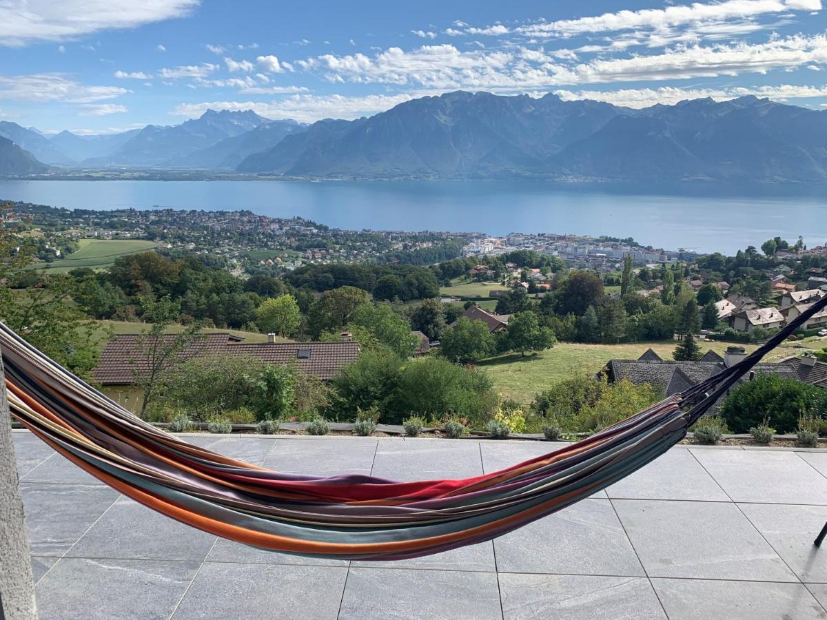 Appartement Moderne Avec Vue Panoramique A Jongny Proche De Montreux Exterior photo