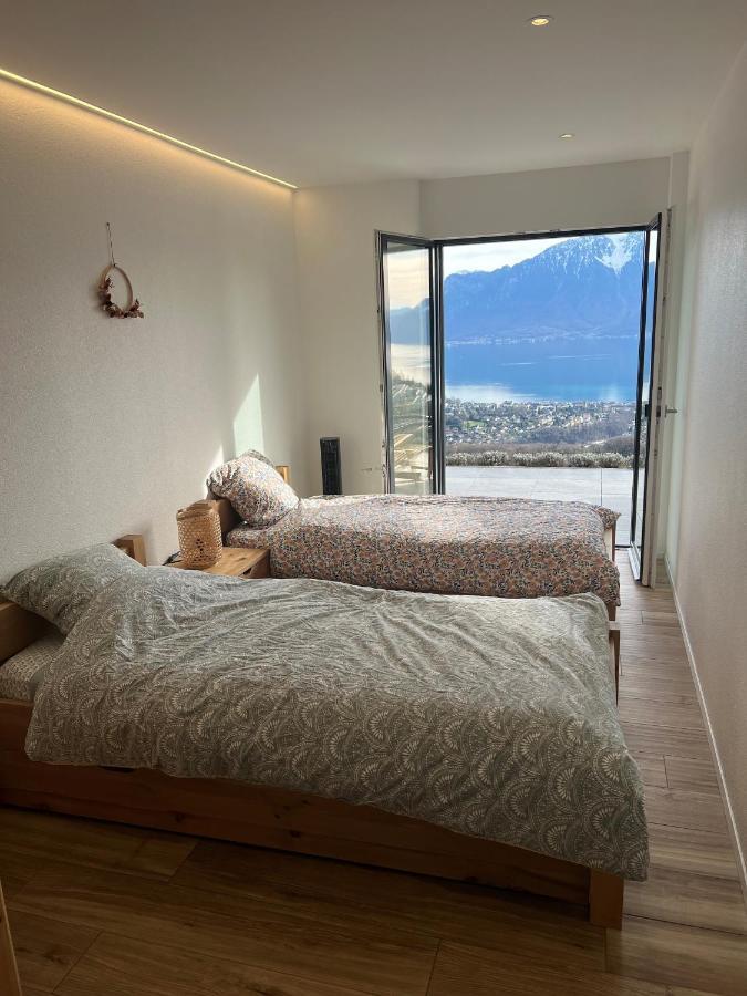 Appartement Moderne Avec Vue Panoramique A Jongny Proche De Montreux Exterior photo